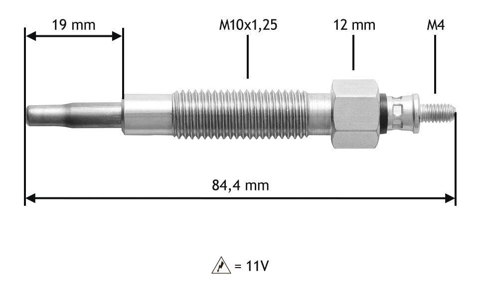 Bougie de préchauffage VALEO ref. 345145